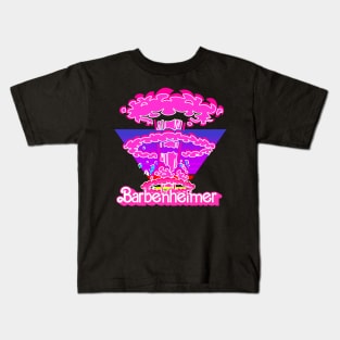 Retro style barbenheimer Kids T-Shirt